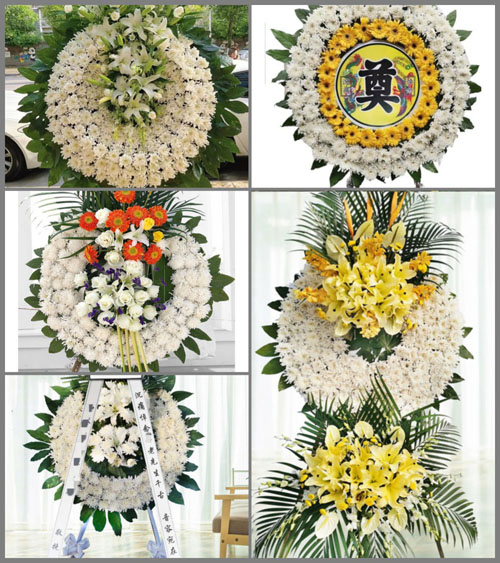 湖南邵阳洞口县竹市镇杉木村花圈速递